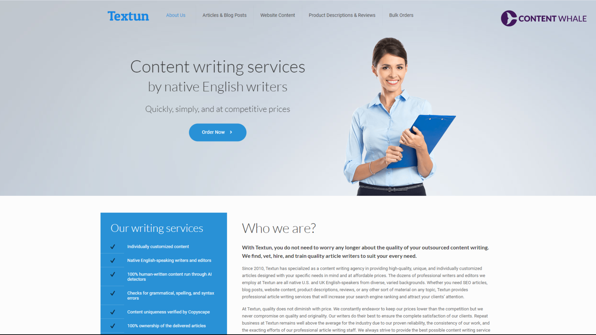 textun content writing services