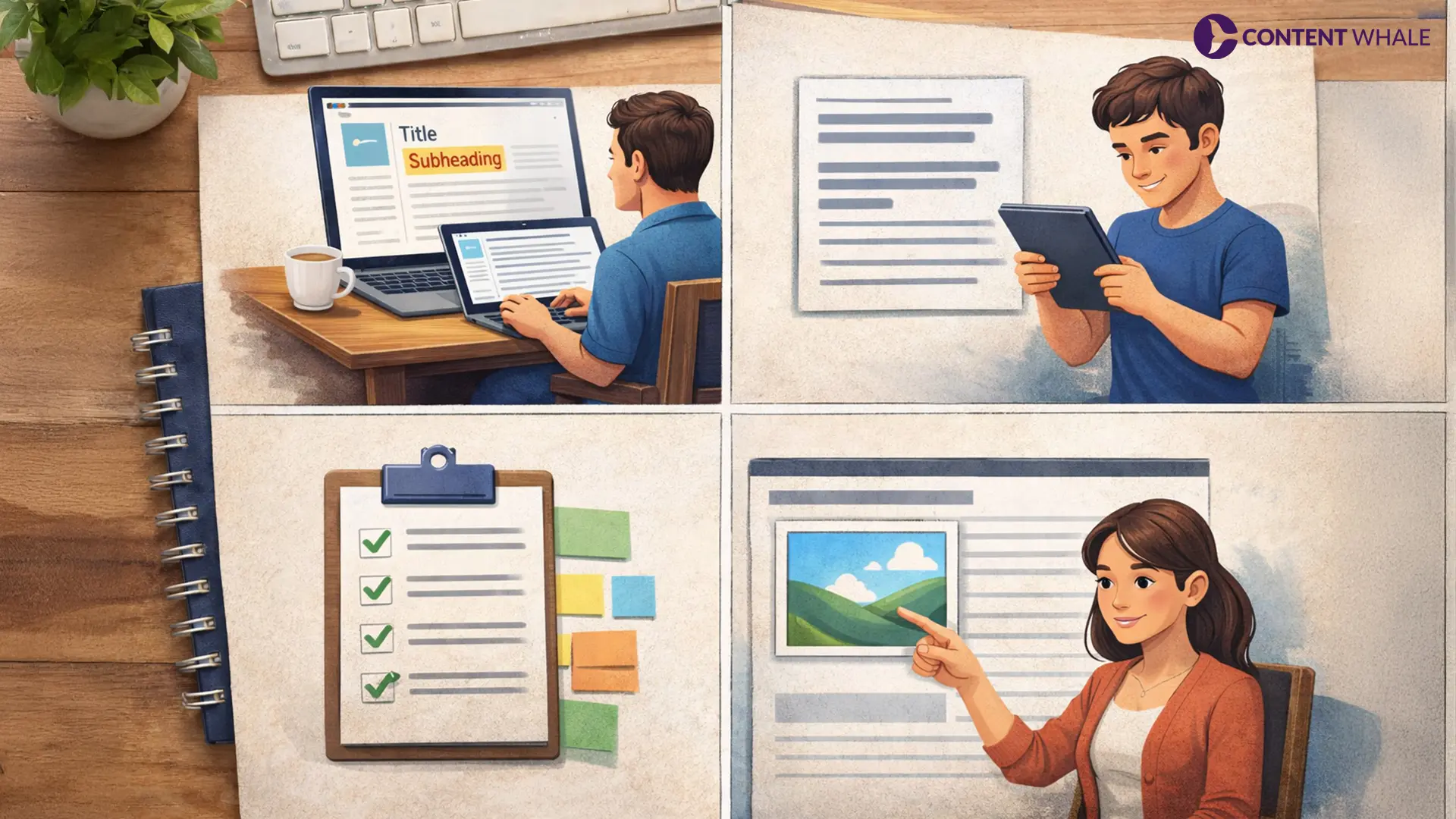 content readability, heading hierarchy, blog formatting