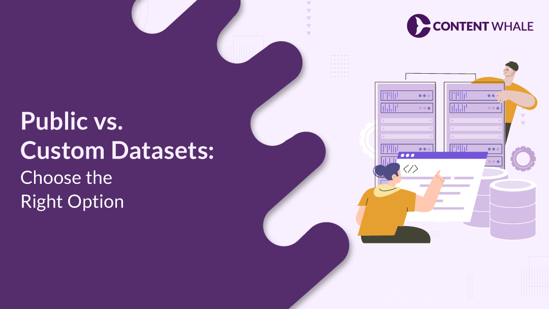 Public vs Custom Datasets for ai , custom datasets for AI, public datasets for AI projects, AI dataset types, dataset selection for AI, benefits of public datasets, machine learning datasets, data quality for AI, open data for AI, synthetic datasets, dataset bias in AI, labeled data for AI, data sourcing for AI, public dataset platforms, AI data collection, custom AI training data, annotated data for AI, AI dataset limitations