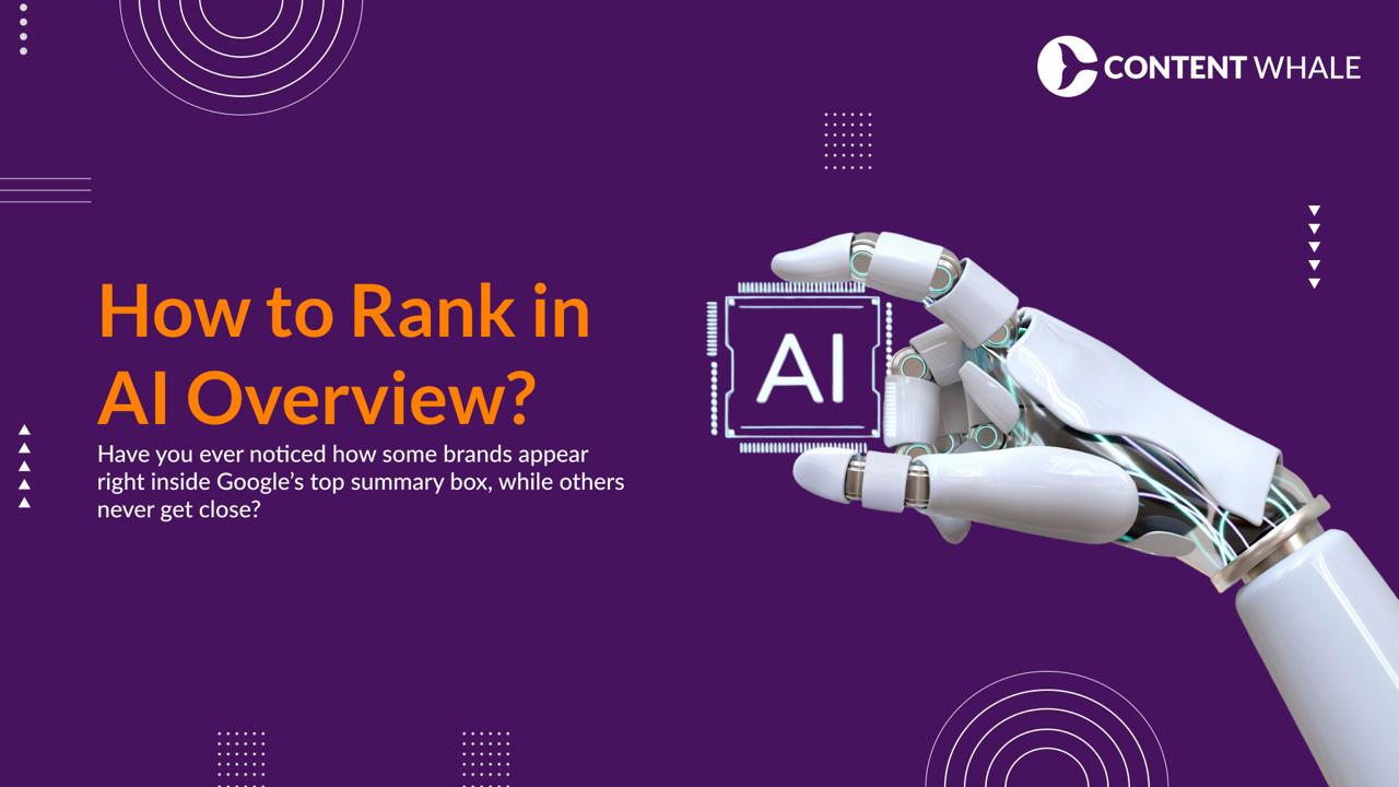 AI Overview, how to rank in AI Overview